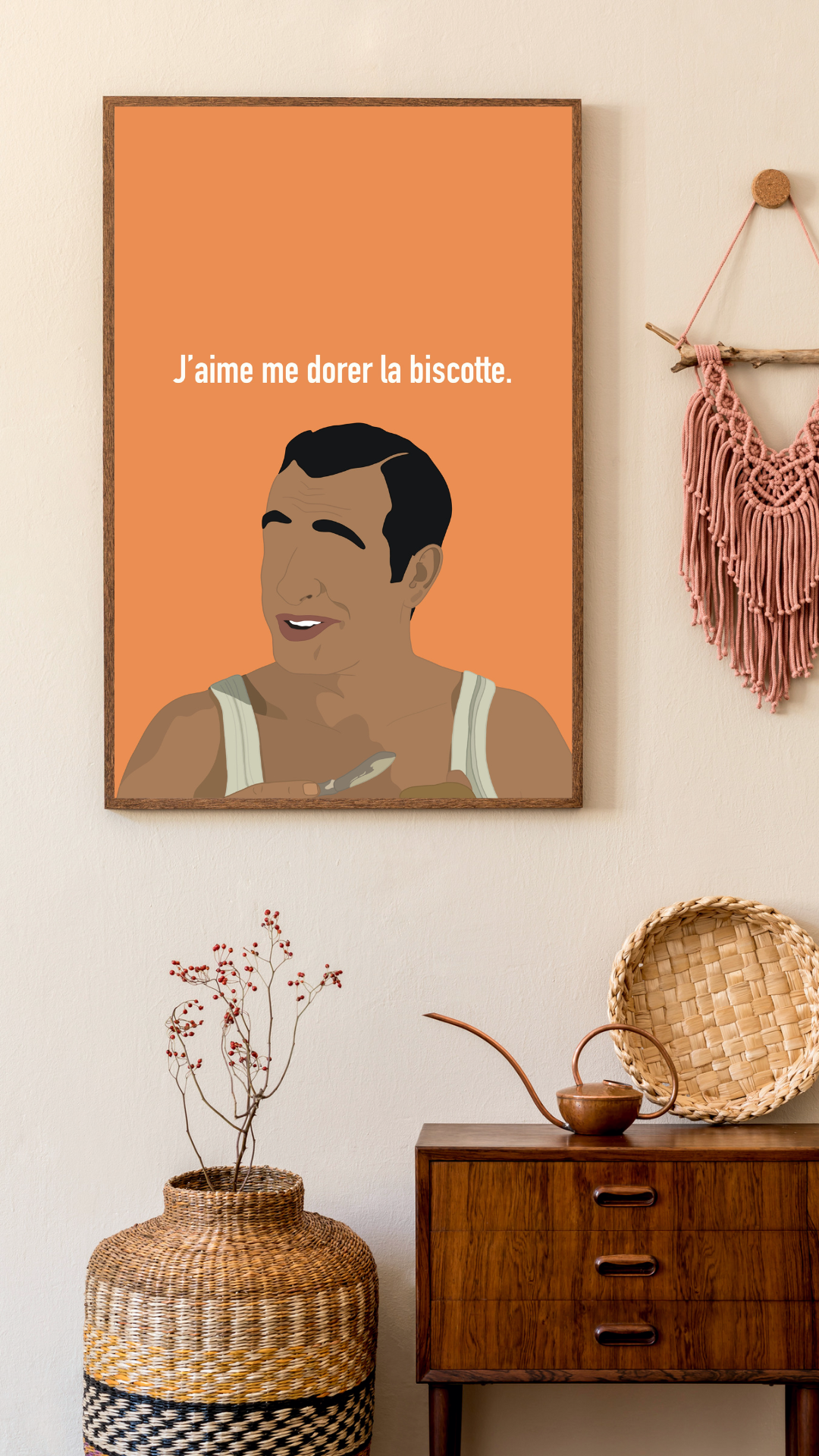 Affiche OSS 117 "J'aime me dorer la biscotte"